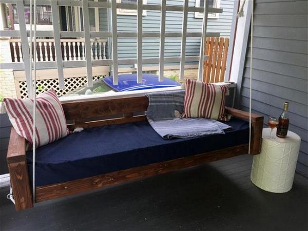 DIY Hanging Daybed