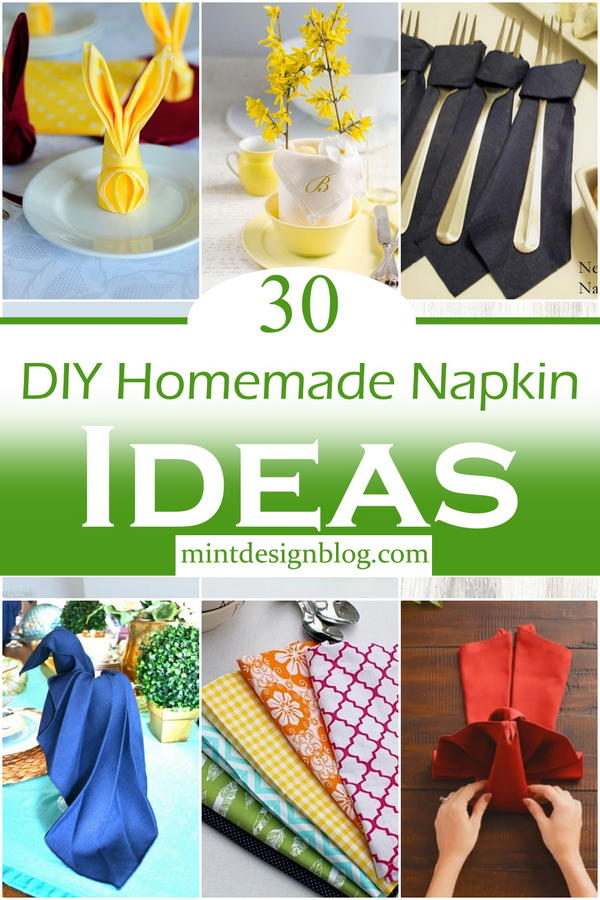 DIY Homemade Napkin Ideas 2