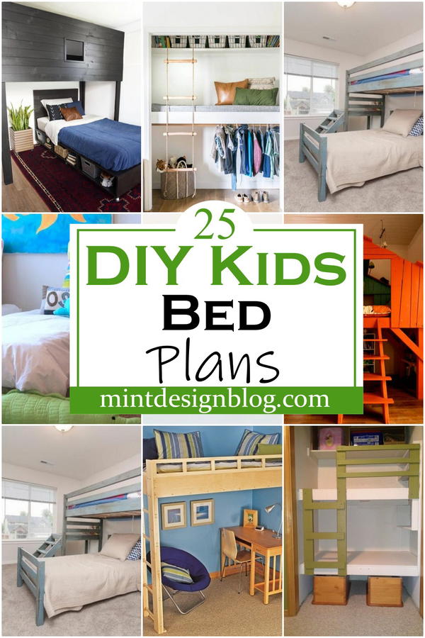 25 DIY Kids Bed Plans - Mint Design Blog