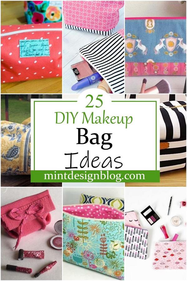 25 DIY Makeup Bag Ideas - Mint Design Blog