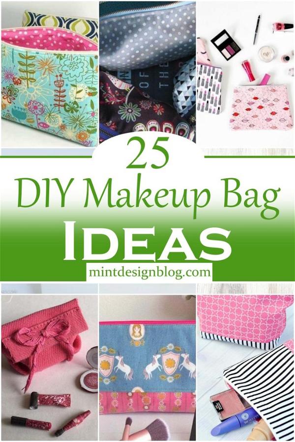 25 DIY Makeup Bag Ideas - Mint Design Blog