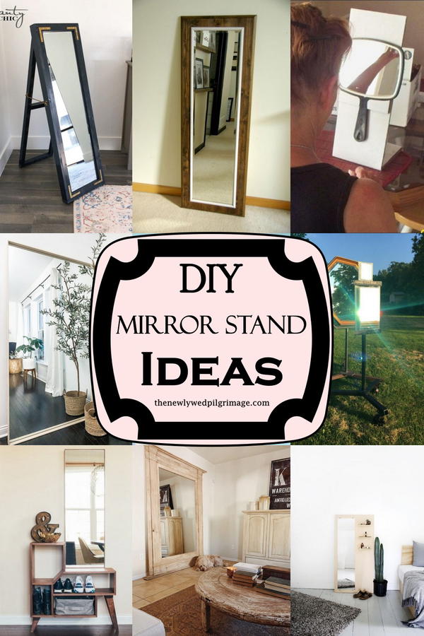 18 DIY Mirror Stand Ideas Mint Design Blog