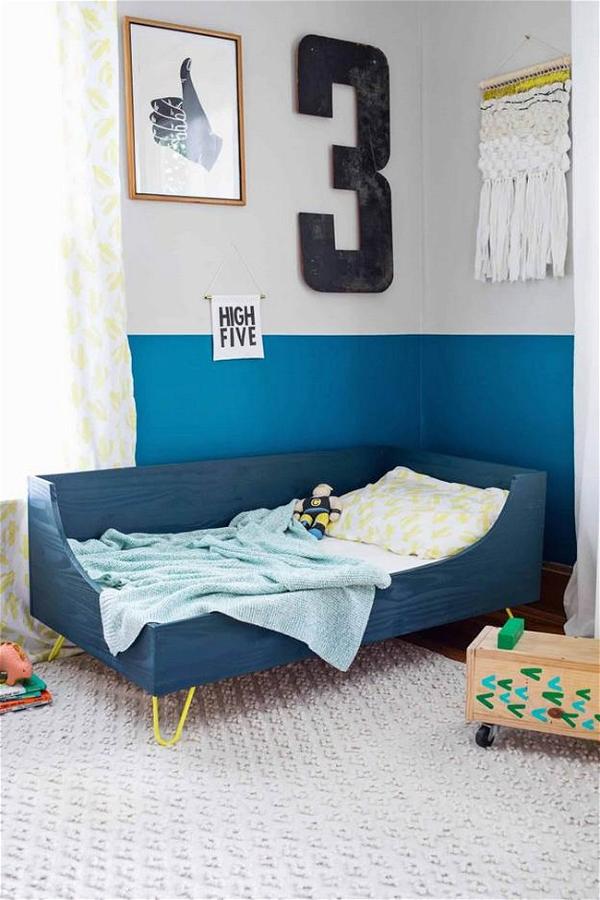 DIY Modern Toddler Bed