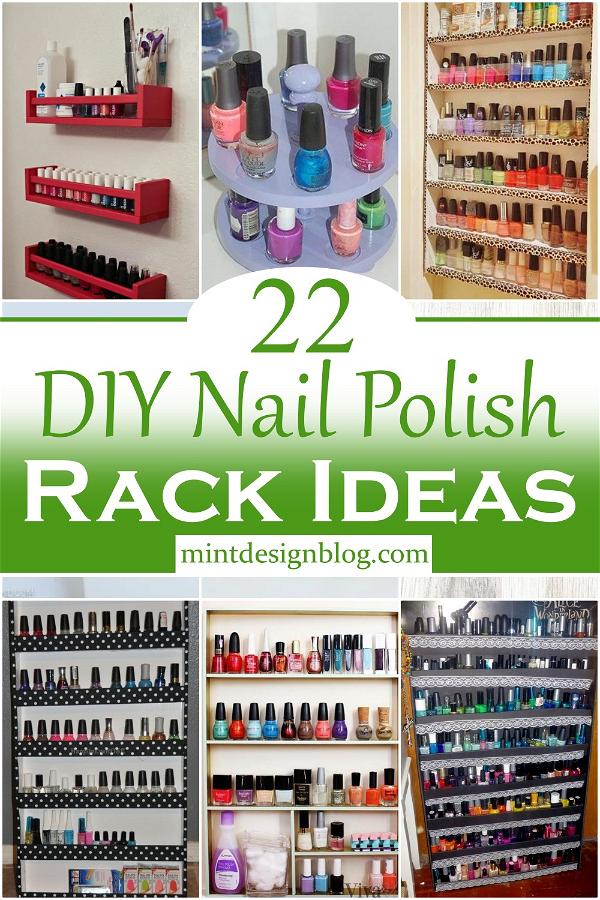 DIY Nail Polish Rack Ideas 3