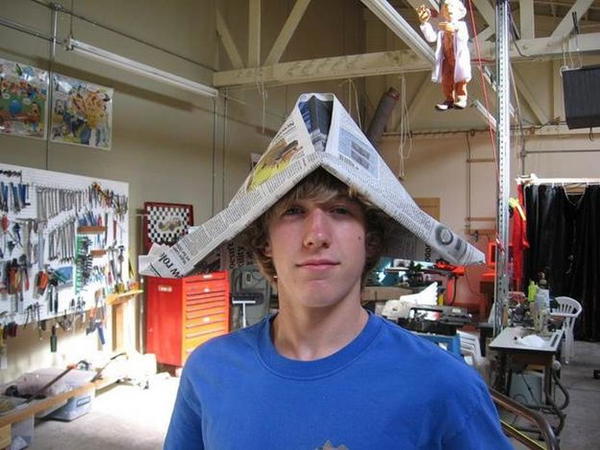 DIY Newspaper Hat