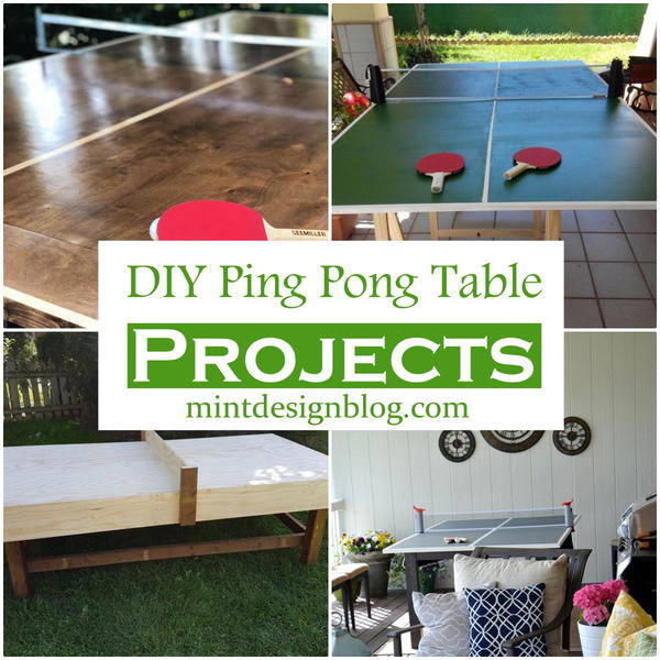 25 DIY Ping Pong Table Projects Mint Design Blog