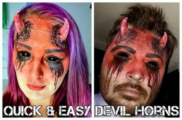DIY Quick And Easy Devil Horns