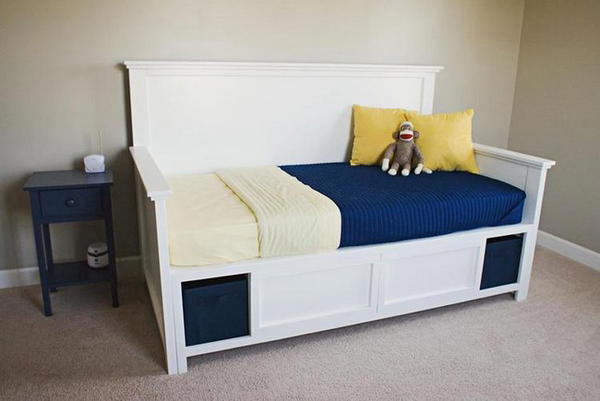 DIY Storage Daybed