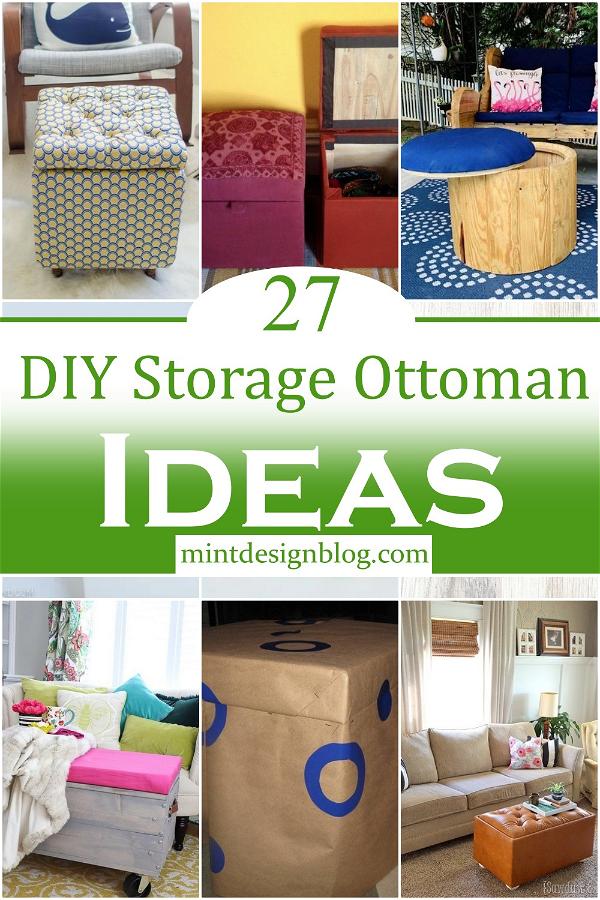DIY Storage Ottoman Ideas 1