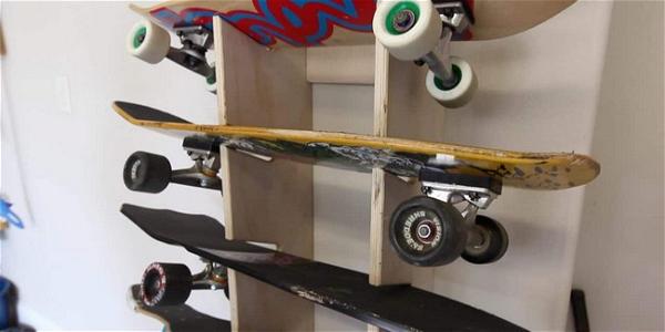 Extended Skateboard Rack