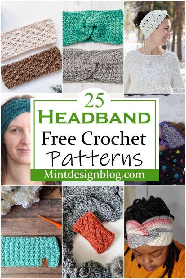 25 Free Crochet Headband Patterns - Mint Design Blog