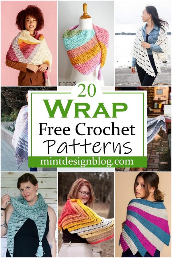 20 Free Crochet Wrap Patterns For Beginners Mint Design Blog