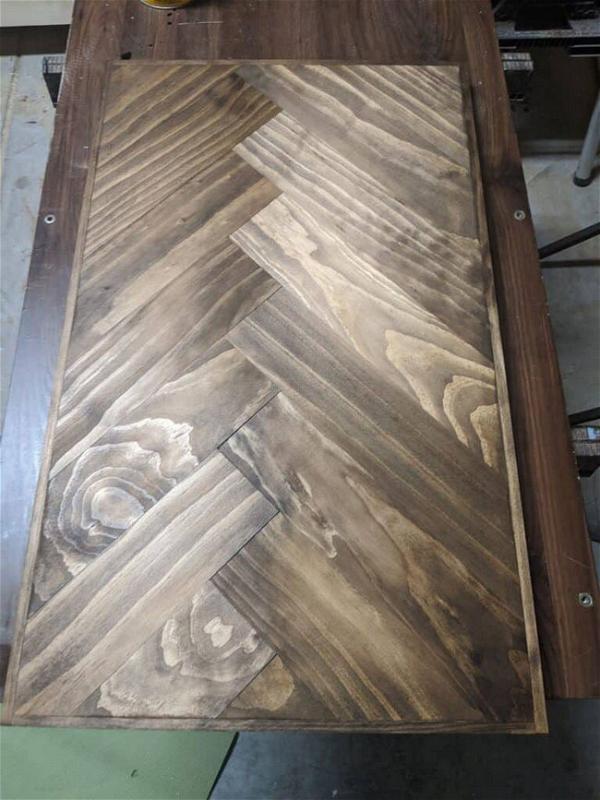 Herringbone Wood Countertop DIY