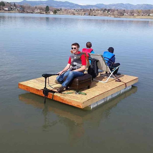 Homemade Pontoon Boat