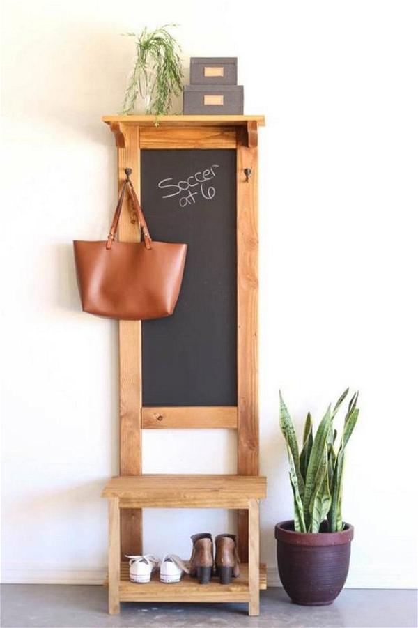 How To Build A Hall Tree With ChalkBoard