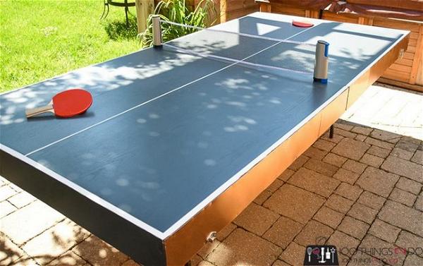How To Make A DIY Folding Ping Pong Table