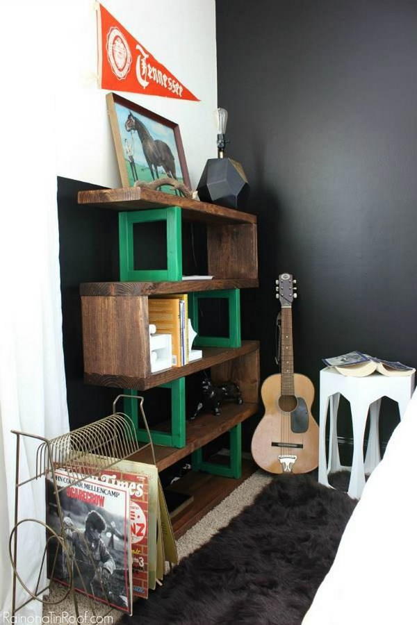 Modern Rustic Bookshelf