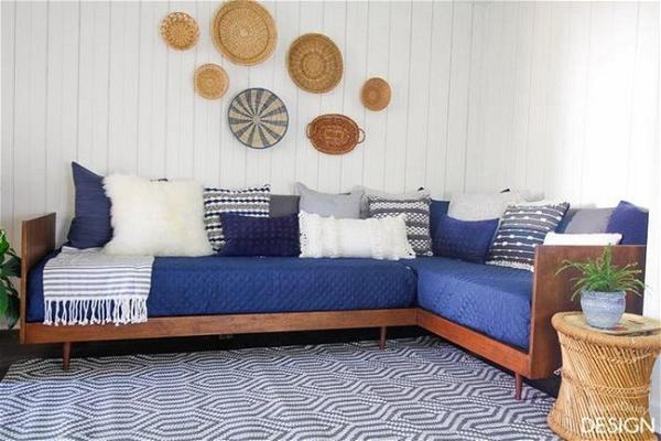 Plywood Midcentury Daybed DIY