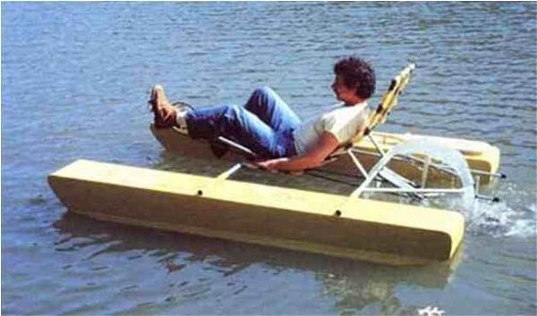 Recumbent Pedal Pontoon Boat