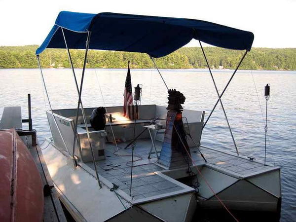 Soda Bottle Pontoon Boat