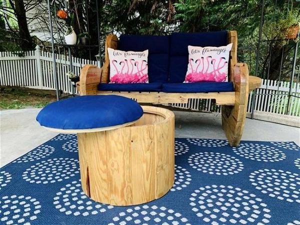 Upcycled Ottoman With Storage