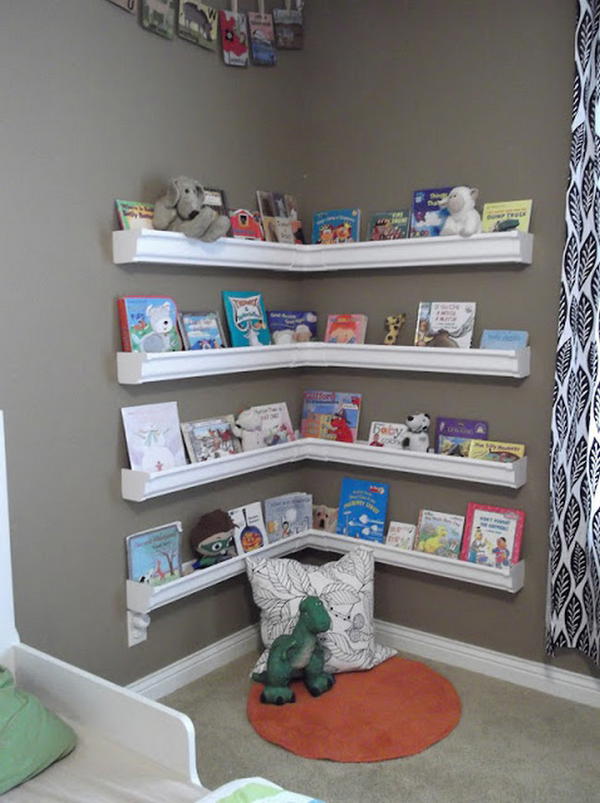 Wide Floating Bookshelf