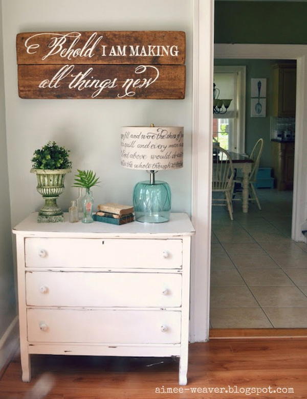 Wood Crate Stacked Entryway Shelve