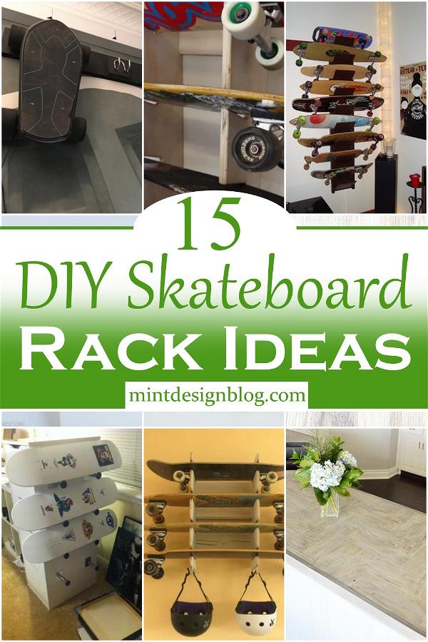 DIY Skateboard Rack Ideas 1