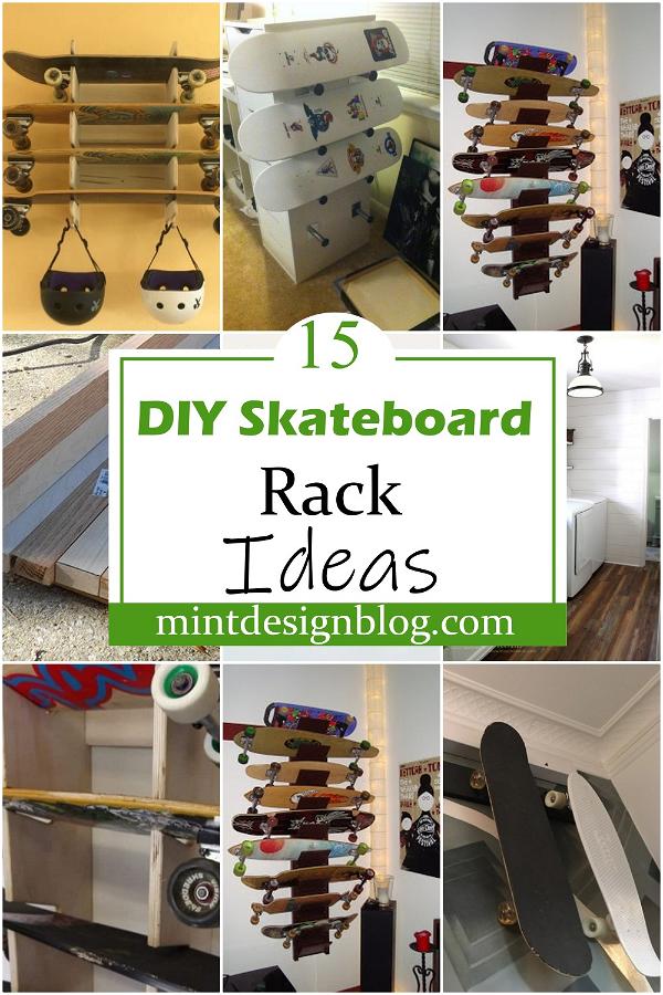 DIY Skateboard Rack Ideas 2