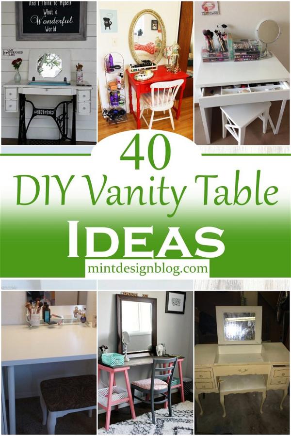 40 DIY Vanity Table Ideas For Home Decor - Mint Design Blog