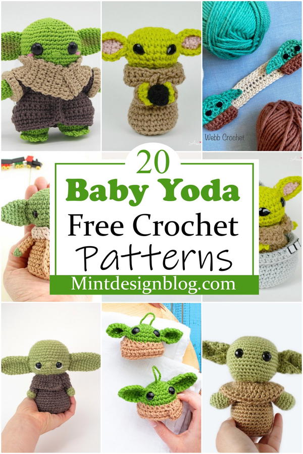 Free Crochet Baby Yoda Patterns 1