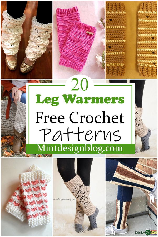 20 Free Crochet Leg Warmers Patterns - Mint Design Blog