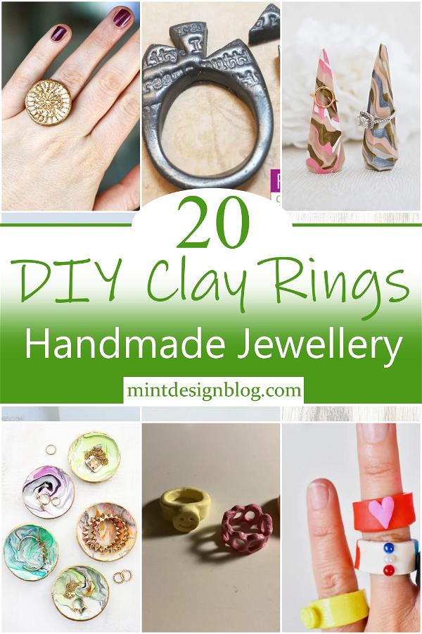 20 DIY Clay Ring Ideas - Handmade Jewellery
