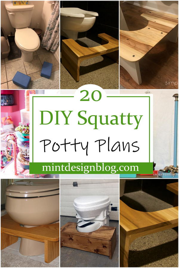 20 DIY Squatty Potty Plans And Ideas - Mint Design Blog