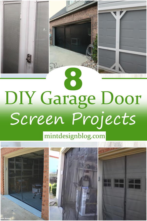 8 DIY Garage Door Screen Projects