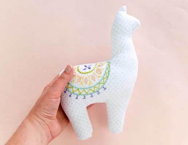 Alpaca With Embroidered Saddle