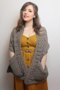 20 Free Crochet Pocket Shawl Patterns - Mint Design Blog