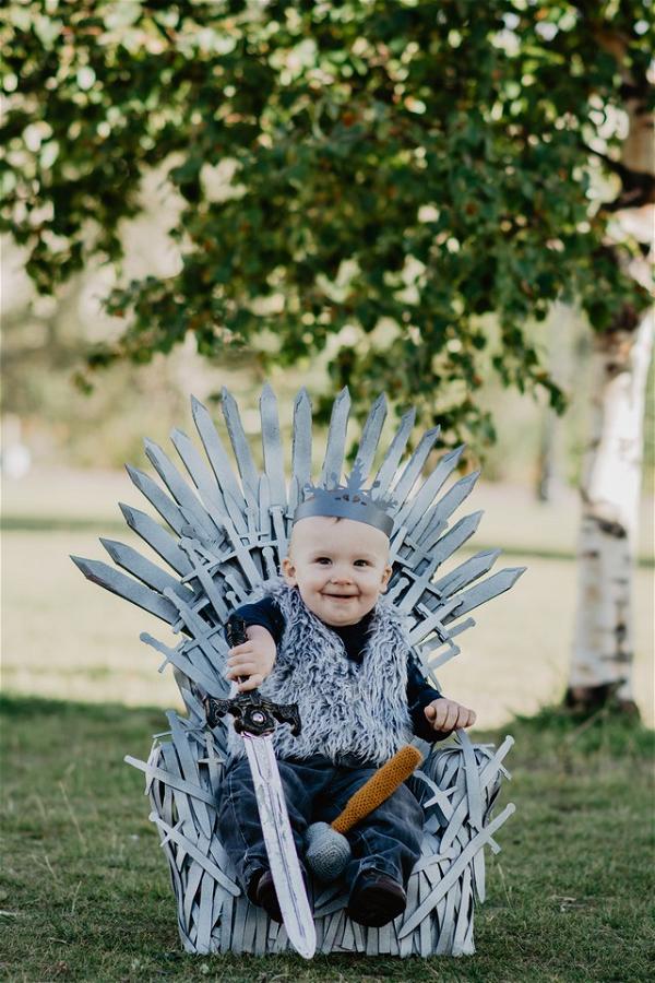 Baby Sized Iron Throne Chair