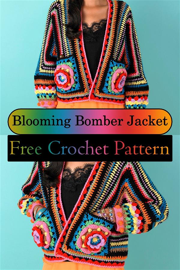 Blooming Bomber Jacket