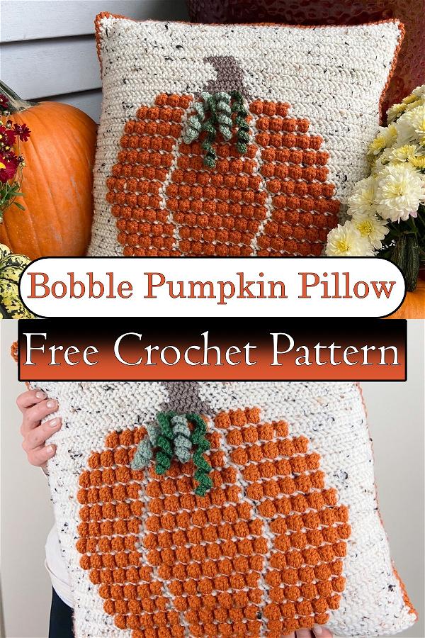 Bobble Pumpkin Pillow