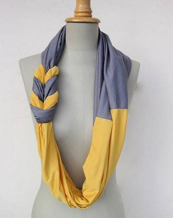 Braided Scarf Out Of Tshirts