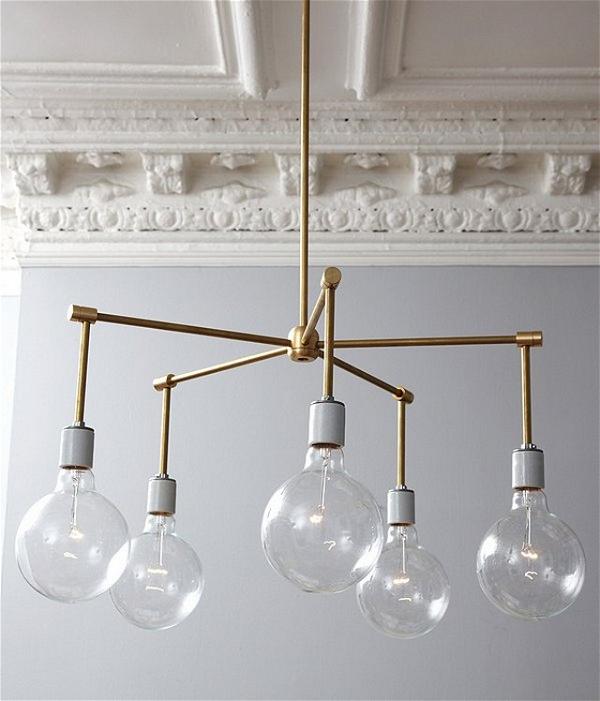 Brass Chandelier DIY