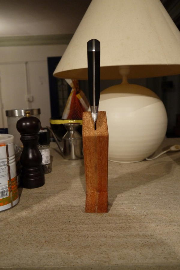 Chef Wooden Knife Block