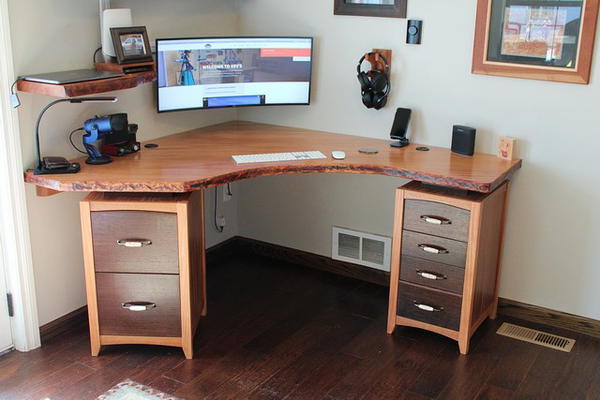 Corner Office Reception Desk