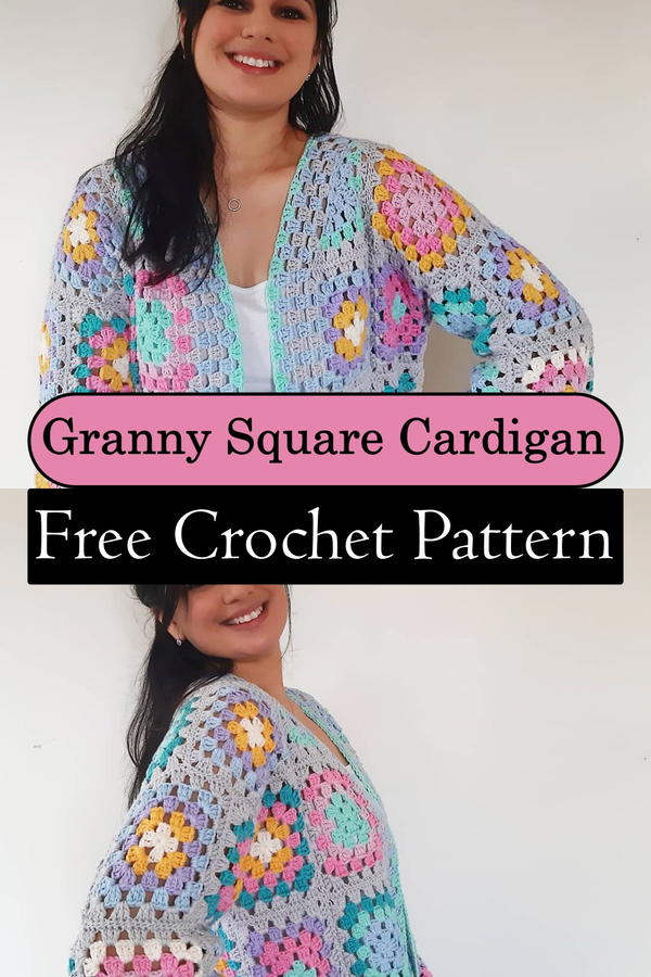 Crochet Granny Square Cardigan