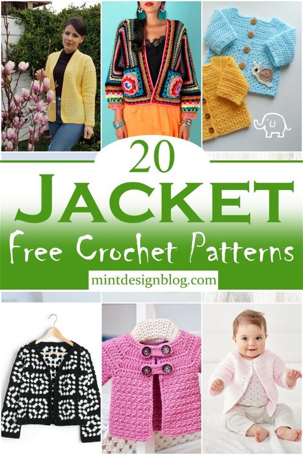 25 Crochet Jacket Patterns For Every Season - Mint Design Blog