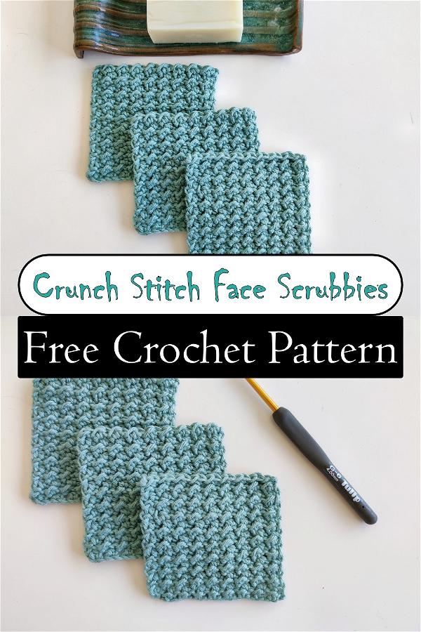 Crunch Stitch Face Scrubbies