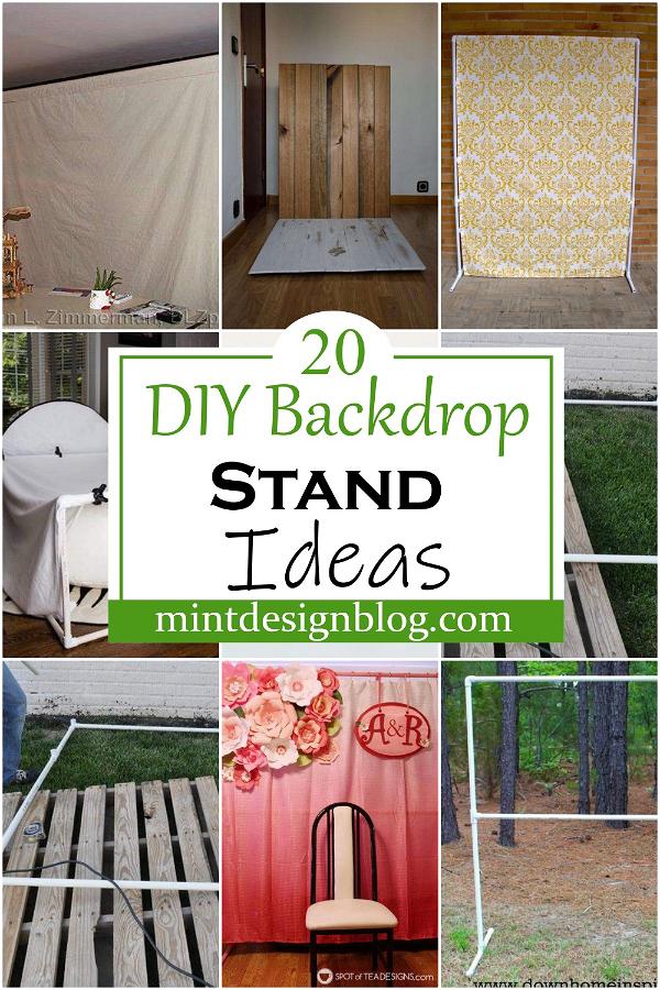 DIY Backdrop Stand Ideas 1