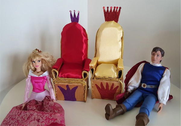 DIY Barbie Doll Throne Idea