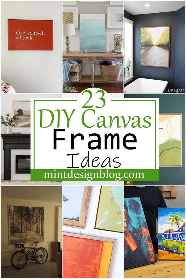 Cheap And Easy DIY Canvas Frame (Quick Steps And Video) - Abbotts At Home